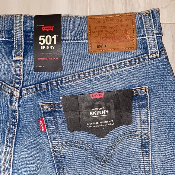 Levi’s Premium 501s High Rise Skinny (2019), Capital E, 29x28, NWT, $98 MSRP - Picture 15 of 15